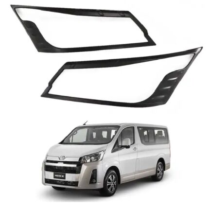 Head Lamp Cover Black Hi-Ace 2019