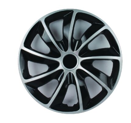15 Silver & Black Wheel Cover
