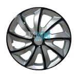 15 Silver & Black Wheel Cover