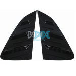 Rear Quarter Glass Louver Set - Compatible with Volswagen Polo from 2019 and Newer - Gloss Black