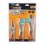 Hoteche 4 Piece Locking Pliers Set