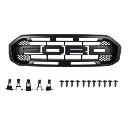 Black Grille for Ford Ranger T8 from 2019 to 2022