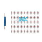 100 Piece Tyre Valve Core Set With Valve Tool
