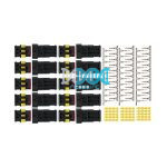Weatherproof Terminal Connector Set - 3 Way With Male and Female Blocks in Polybag - 1.5mm Cable - 10 Pack
