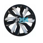 15 Inch Wheel Cover Set Silver Ice Black Per set