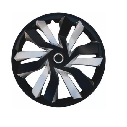 15 Inch Wheel Cover Set Silver Ice Black Per set