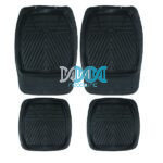 4X4 Mat Set Black 4 Pieces Pvc