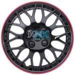 14 Inch Black/Red Wheel Cover Singles