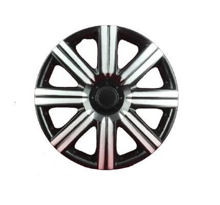 13 Silver & Black Wheel Cover
