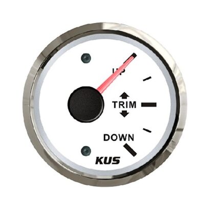 52mm Trim Gauge White  Face With Stainless Steel Ring