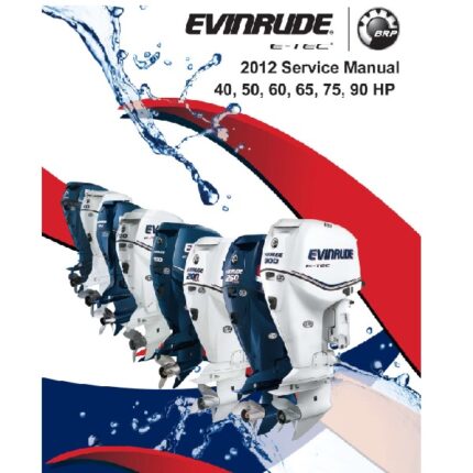 Evinrude Outboard E90WDEXINM 1.29 L, 79.0 ci 12:27 / 0.444 O 25" White Manual Tilt, Steel Steering Arm, Commercial Model
