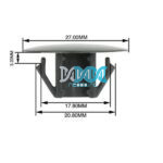 Panel Clips Blanks 17.8-20mm (100 pieces)