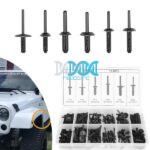 HE137 - Pop Rivet Panel Clips Assorted 115 Pieces