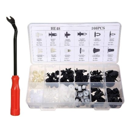 H48 - Panel Clips Assorted 167 Pieces With Tool