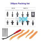 HE09 - Panel Clips Assorted 380 Pieces With Tools