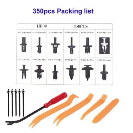 HE09 - Panel Clips Assorted 380 Pieces With Tools