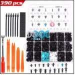 HE70 - Panel Clips Assorted 390 Pieces With Tools