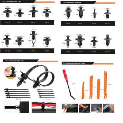 HE132 - Panel Clips Assorted 635Pieces With Tools