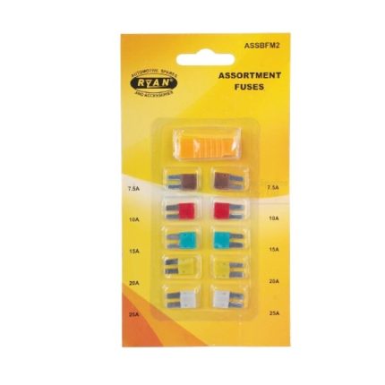 Ryan Plug in Fuse Set 10 Pieces With Carded Tool
