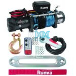 Runwa 12000Lbac(5443kg 12V Winch With Synthetic Rope