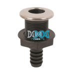 Through Hull Plated 316 Stainless Steel 20mm Grey