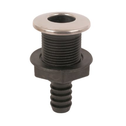 Through Hull Plated 316 Stainless Steel 20mm Grey
