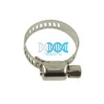 Hose Clamp 11-25mm Full Band 304 Stainless Steel Band(Pack of 10)