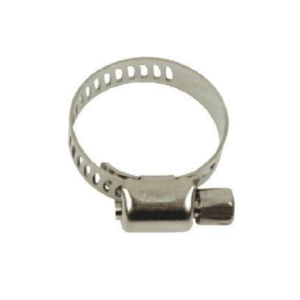 Hose Clamp 11-25mm Full Band 304 Stainless Steel Band(Pack of 10)