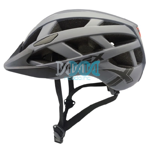 NEO-16550 Helmet Apex Adult Matte Grey Medium 55-58cm With Safety Light