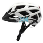 Helmet Apex Adult Matte White Large 58-62cm With Safety Light