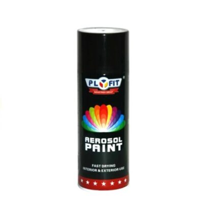 Plyfit Aerosol Spray Paint - Satin Black - 300ml