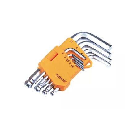 Hoteche 9 Piece Ball Point Hex Key Set with Ball End
