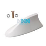 Shark Fin Aerial Flat Bottom White