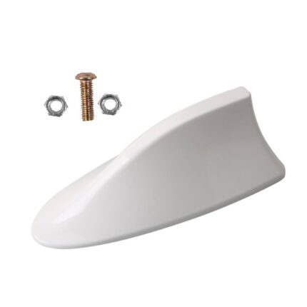 Shark Fin Aerial Flat Bottom White