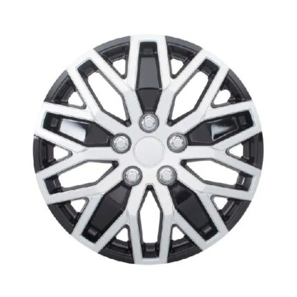 15 Wheel Cover Silver / Ice Black