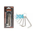 Hex Allen Key Set With Keyring- 8 Piece