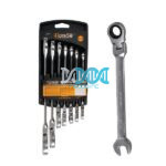 Hoteche Flexible Ratchet Combination Spanner Set -7-Piece