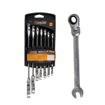 Hoteche Flexible Ratchet Combination Spanner Set -7-Piece