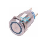 On/Off Water Proof Switch Metal Blue Led 12V