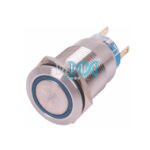 On/Off Water Proof Switch Metal Blue Led 12V