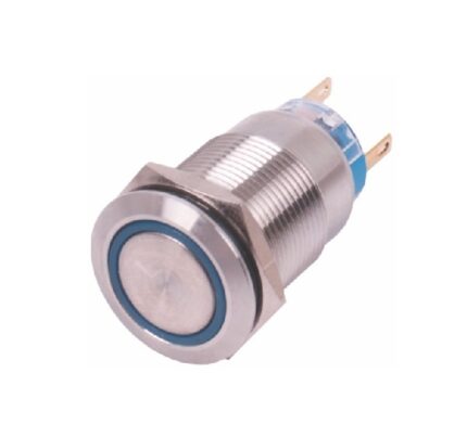 On/Off Water Proof Switch Metal Blue Led 12V