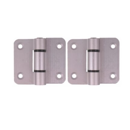 Canopy Hinge Natural Anodized Silver Set