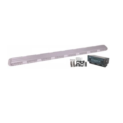 Led Emergency Bar Lamp Clear With Amber 10-30V 38w With Clear Lens