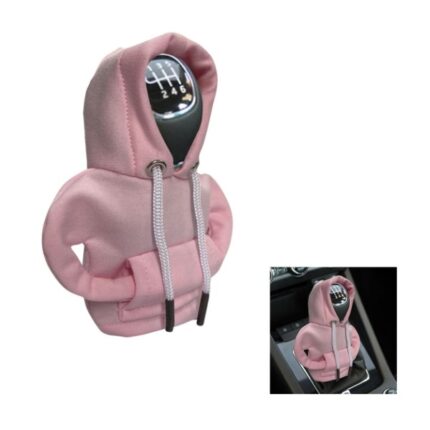Car Gear Shift Hoodie Cover Pink