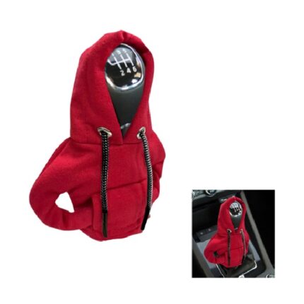 Car Gear Shift Hoodie Cover Red