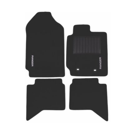 Carpet Set Ford Ranger T6 Black 4 Piece