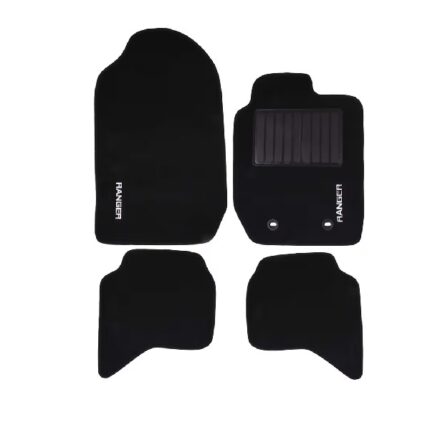 Carpet Set Ford Ranger T7 Black 4 Piece