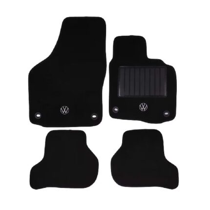 Carpet Set Golf / Jetta 5 Black 4 Piece