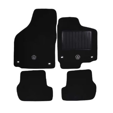 Carpet Set Golf / Jetta 6 Black 4 Piece