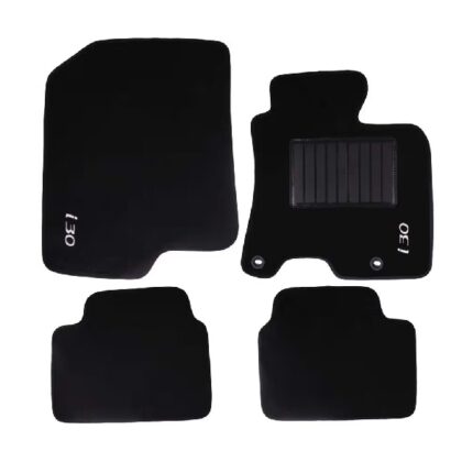 Carpet Set Hyundai I30 Black 4 Piece